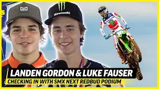Landen Gordon & Luke Fauser Talk P1 & P2 Finishes at RedBud SMX Next Scouting Moto Combine