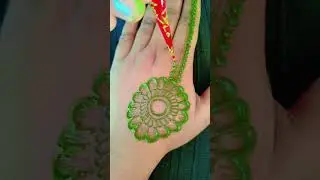 Simple Mehndi Design for Beginners 💚 #Shorts #iqraubaidskhan 