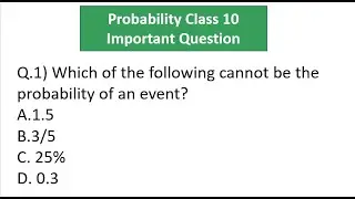 Which of the following cannot be the probability of an event?#shorts