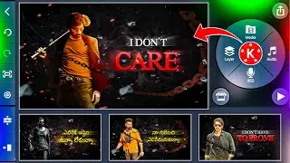 Boys attitude status video editing in kinemaster