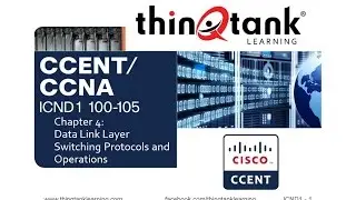 thinQtank Learning CCENT Training Camp Chapter 4 - DATA LINK SWITCHING PROTOCOLS/OPERATIONS
