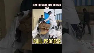 How to Parcel Bike in Train 2026 Full Process #reels #shorts #biketransportindia #bikeparcelbytrain