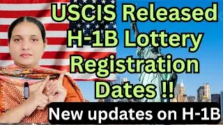 USCIS released h1b updates in 2026||new updates on h1b||#namasteyamericateluguvlogs 