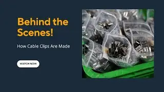 Behind the Scene! Making Cable Clips #flexiblesolar #renewableenergy #solarflex #electrician