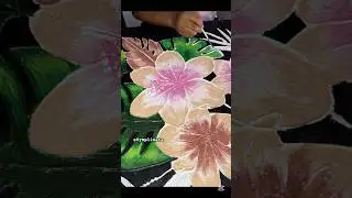 (Part 5) stay tuned. Textured painting. #modelingpaste #texturepainting #floraart #acrylicpainting