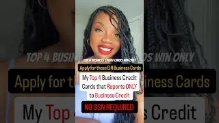 Top 4 business credit cards that are EIN ONLY ! No SSN Required!  #Businesscredit#funding#sbafunding