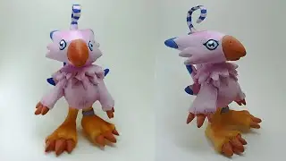 sculpting  Piyomon / Digimon Adventure #digimon #digitalmonsters #porcelanafr&iacute;a  #anime #3dmodeling