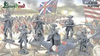 PLASTIC PLATOON - КОНТИНЕНТАЛЬНАЯ АРМИЯ, 1775-1783 / CONTINENTAL ARMY, AMERICAN REVOLUTION, 1775-83