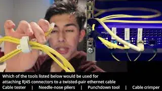 Cable Crimper: Attaching RJ45 Connectors     | Comptia A+
