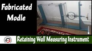 Retaining wall Measuring Instrument | Civil Engineering | Alam engineering design solution