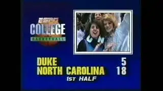 (2-26-1987) #17 Duke Blue Devils at #2 North Carolina Tar Heels