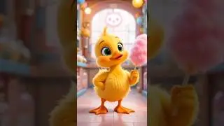 A Fluffy Candy from the Cutest Duckling! 🎁🍬#FluffyGift#CottonCandyStory#DucklingAdventure#CuteAnimal