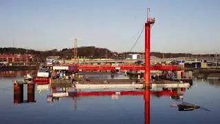 Marieholmsf&ouml;rbindelsen &ndash; se sj&ouml;s&auml;ttningen av Marieholmstunnelns tunnelelement p&aring; tv&aring; minuter