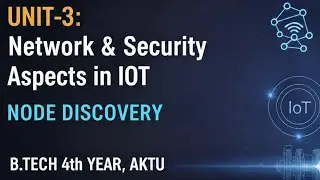 Node Discovery in IoT | IoT Unit 3 Explained | AKTU B.Tech 4th Year | WSN Node Discovery