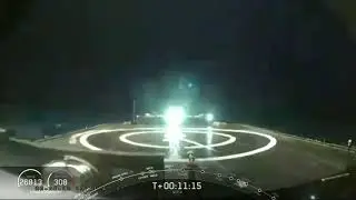 Falcon Heavy Center Core crash footage