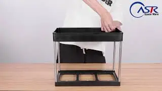 2 Tier Under Sink Organizer with Drawer Install Instruction -Y