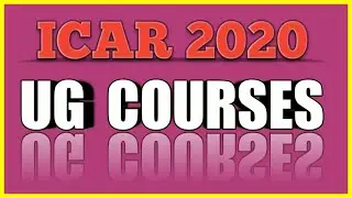 ICAR 2020 (UG) Course details 👍✌