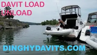 Drop down davits in action