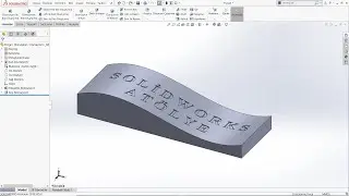 Solidworks Parça Üzerine Yazı Yazma (Writing on a Piece in Solidworks Software) #solidworks