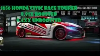 Racing Rivals 1656 Honda Civic Race Tourer Tune. 8.91x boosted FWD Beast