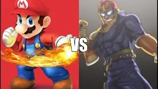 Super Smash Bros. for 3DS - Online Battles 34 (Mario VS Captain Falcon)