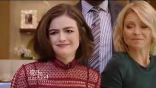 Lucy Hale Eats Bizarre Foods Kelly & Michael Live