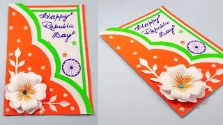 How To Make Republic Day Greeting Card/Independence Day Card Making Ideas/DIY/Paper Art And Craft