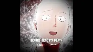 Saitama before vs after Genos's Death | OPM #edit #onepunchman #shorts