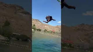 Broken tail bone broken back 3 spinal fractures dislocated shoulder #cliffdiving #fail #injury