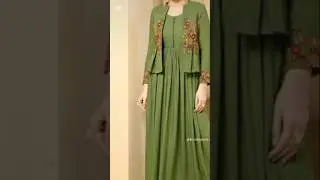 Beautiful long Frock with jackets design/jacket wali frock/#kurtidesign/#shortvideo