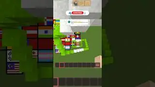 Satisfying Pixel Art In (🇳🇬Flag Logo)#shorts #gaming#minecraft #minecraft