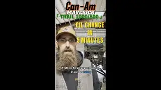 2023 CAN AM MAVERICK TRAIL 1000/800 OIL CHANGE
