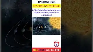 Caloris Basin large impact crater #gkguiz #gkenglish #gk