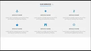 Responsive Our Services Section Using HTML & CSS - One Tutorials
