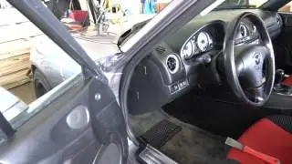 Mazdaspeed Miata door sill scuff plate removal