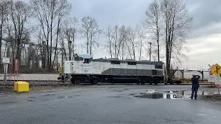 NEW LOCOMOTIVE! DP World Yard @ Surrey Fraser Docks BC Canada 24MAR23 NREX 2GS12-B-DE 101 As Power