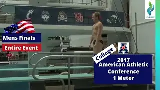 2017 Mens College Diving 1 meter- American Athletic Conference Diving
