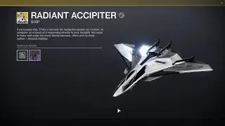 Bird Of Prey - Destiny 2 Beyond Light - Exotic Ship Mission
