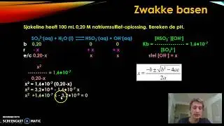 rekenen aan sterke en zwakke basen deel 1
