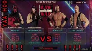 WWE 2K18 Tag Team Elimination Match-The Undertaker & Kane vs Stone cold  & Triple H