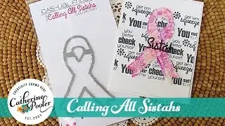 Calling All Sistahs - Watercolored Breast Cancer Awareness Ribbon