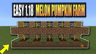 ЛЕГКАЯ ферма дынь и тыкв Minecraft 1.18
