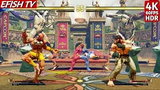 Dhalsim vs Ryu (Hardest AI) - Street Fighter V | 4K 60FPS HDR