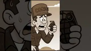 CALLEJON TV-Soldado con miedo a las granadas 💀 #humor #animation #comedia