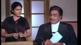 Rowdy Movie - Krishnam Raju Emotional Scene in Court