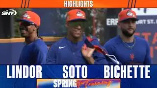 Juan Soto, Francisco Lindor, and Bo Bichette spring training highlights