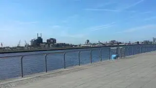 Alitalia Embraer 190 take off from city of london