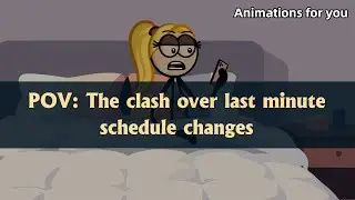 POV: The clash over last minute schedule changes #worklife #managersbelike #fallout #animation #fyp 