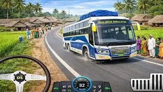 Real Bus Drive Simulator Game | Drive Bus Pick And Drop Passenger Mission