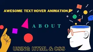 Awesome Text Hover Animation Using HTML & CSS | CSS Text Hover Effects